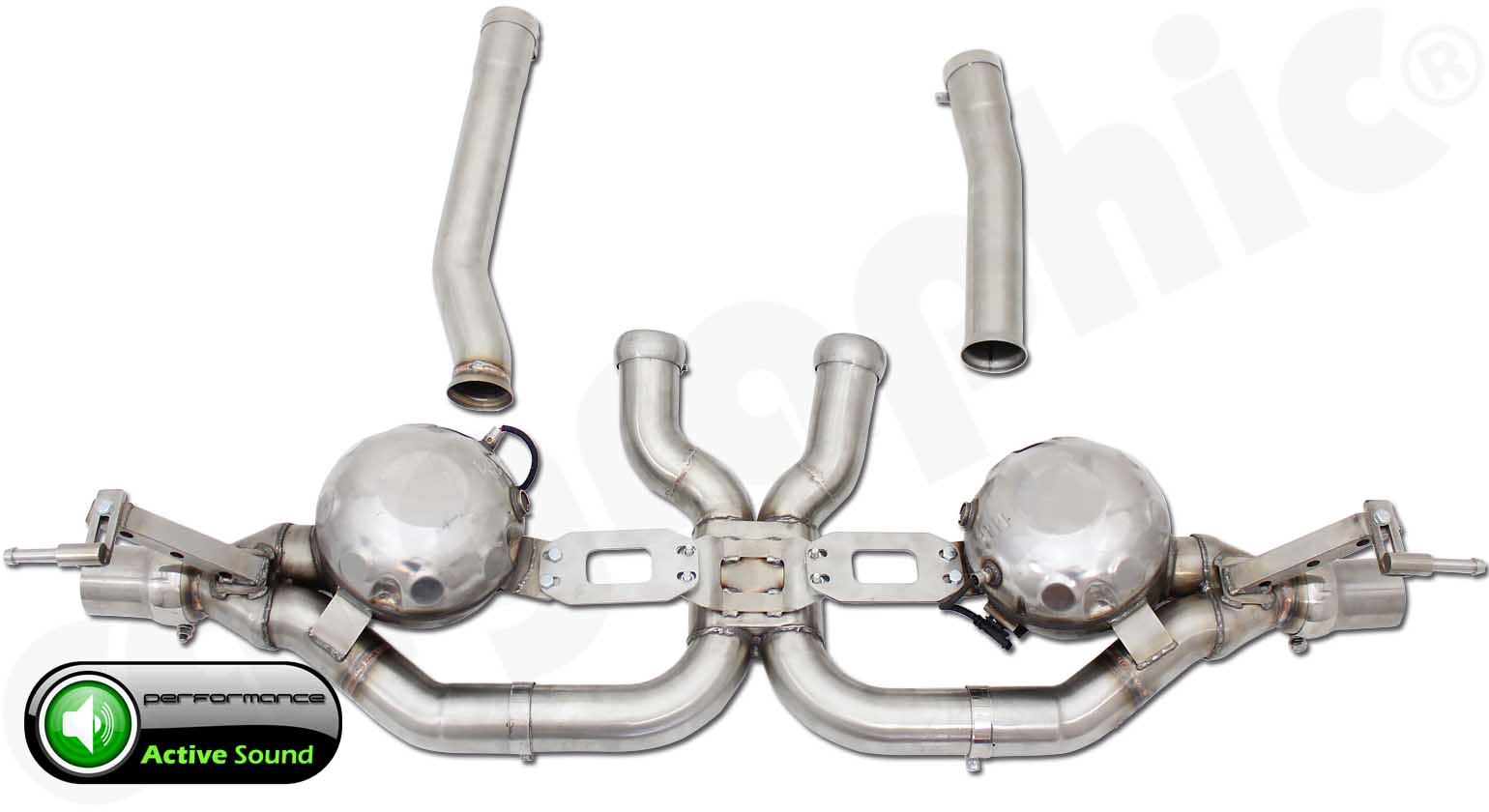 CARGRAPHIC Active Sound System 2xActive Sound 2 flutig für Audi Q7 4L 4.2 TDI