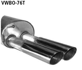 Bastuck Sportauspuff für Seat Toledo Typ 1M 2x76mm, abgeschrägt Bastuck Sportauspuff Seat Toledo 1M 2x76mm kaufen