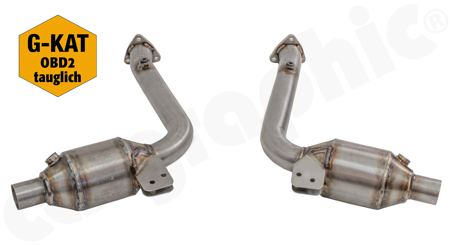 CARGRAPHIC Sport Katalysatorsatz 200-Zellen für Porsche 986 Boxster 2,5L