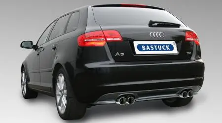 Bastuck Sportauspuff Audi A3 8P 2x76mm Endrohre Foto