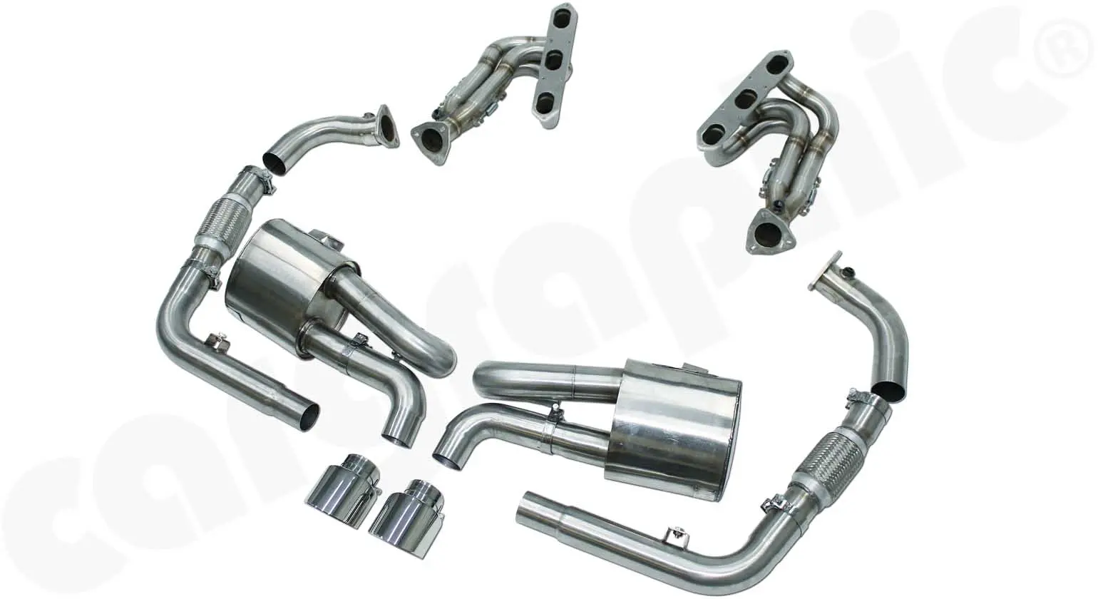 CARGRAPHIC Rennabgasanlage für Porsche 987.1 