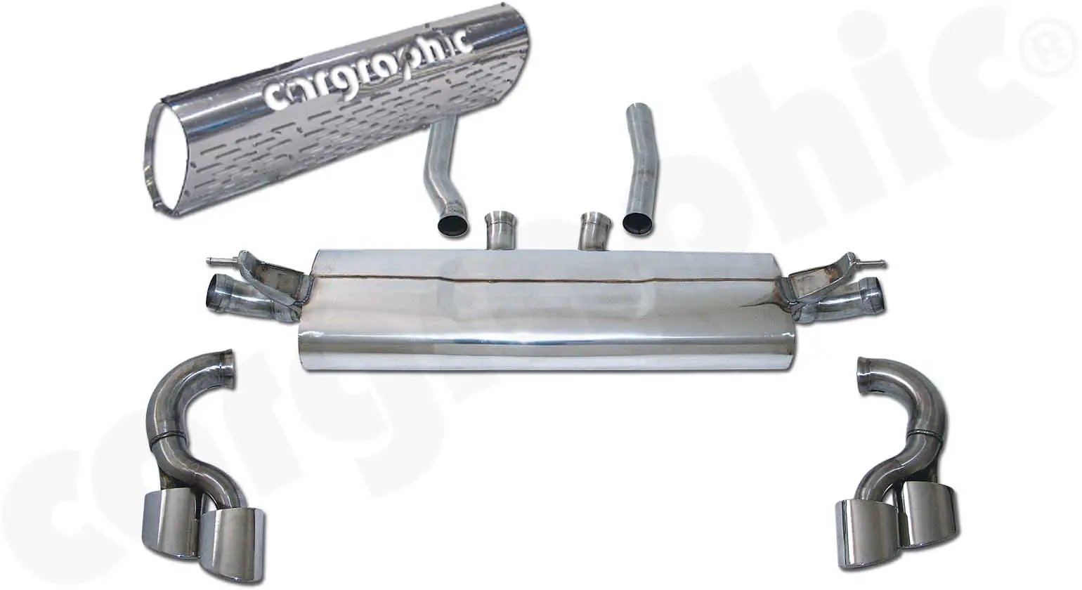 CARGRAPHIC Sport Endschalldämpfer für Porsche Cayenne kaufen