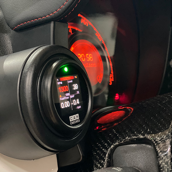 CANchecked Daten-Display Fiat 595 Abarth Gen2