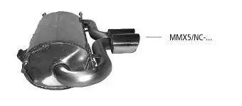 Bastuck Sportauspuff Mazda MX-5 III NC Facelift 