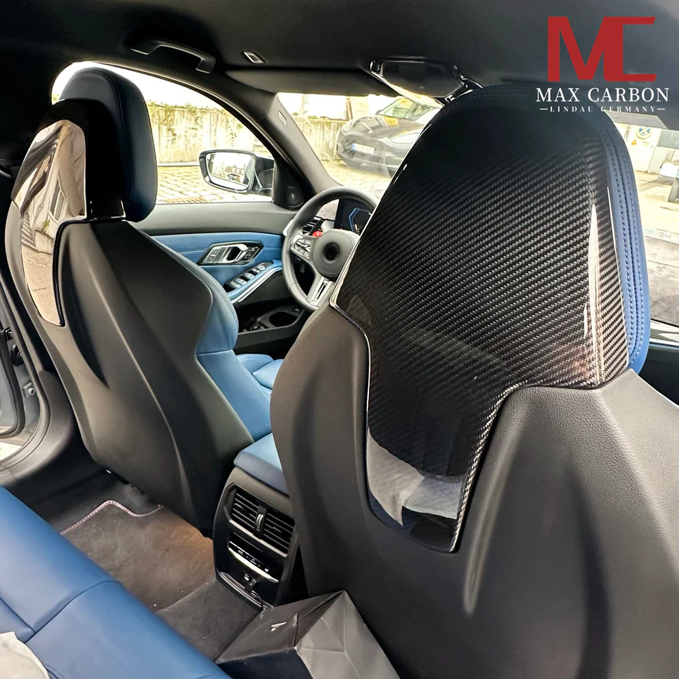 Carbon Sitz Cover passend für BMW M3 M4 G80 G81 G82 G83 X3M X4M F97 F98 M8 F91 F92 F93