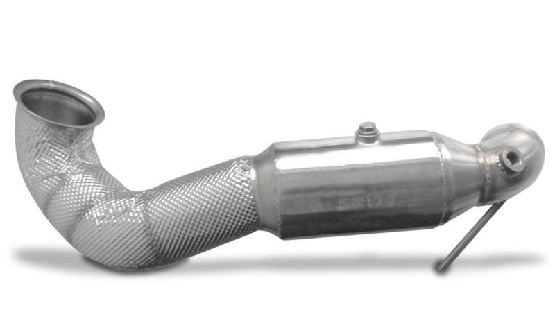 HJS 76mm ECE Downpipe für Mercedes Benz CLA 45 AMG / A45 AMG / GLA 45 AMG