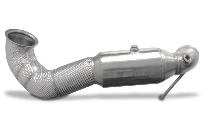HJS 76mm ECE Downpipe für Mercedes Benz CLA 45 AMG / A45 AMG / GLA 45 AMG