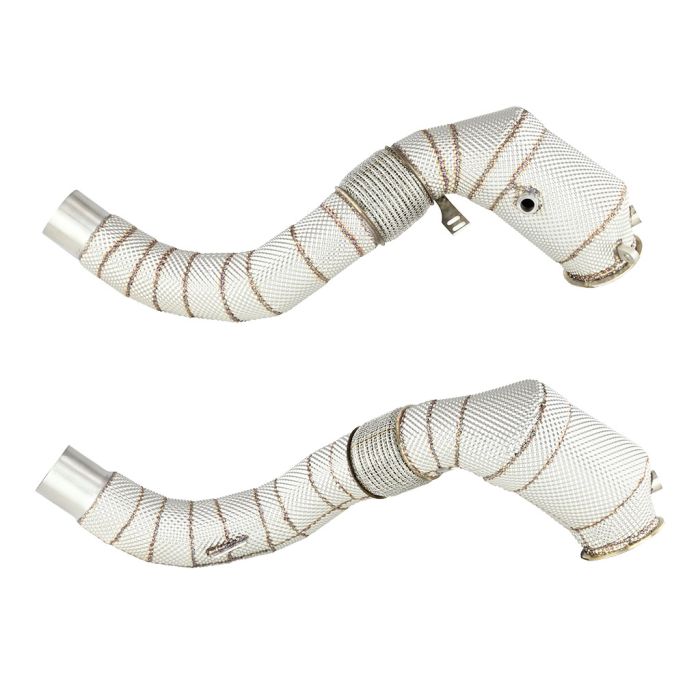 Downpipe FMC.Pro für BMW F15 F16 X5 50ix X6 50ix 4.0 4.4L N63B 2015- + Katalysator + Inconel Hitzeschild Downpipe FMC.Pro BMW X5 X6 50ix N63B 2015+ kaufen