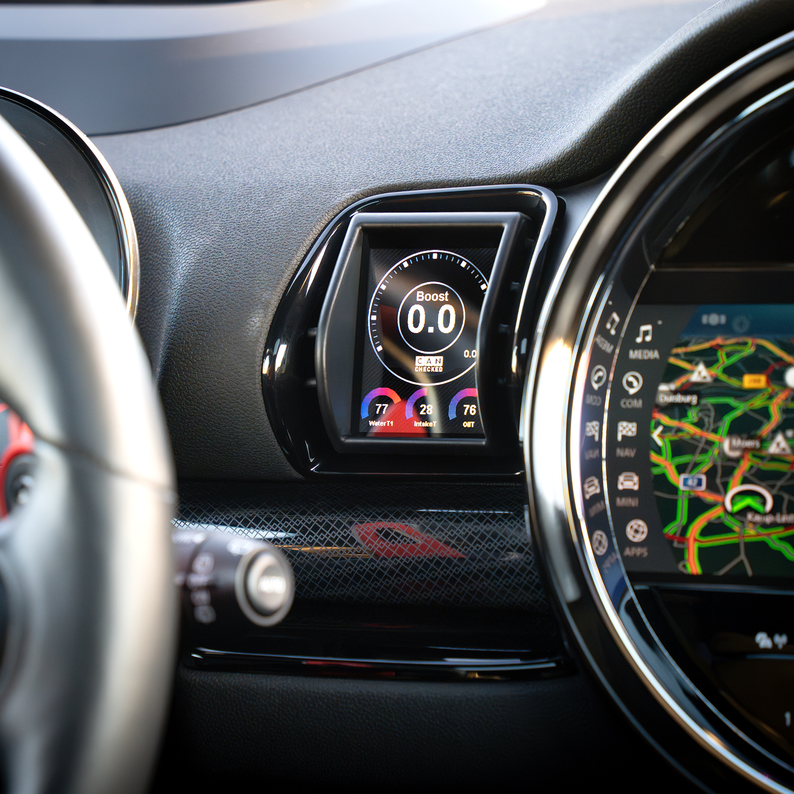 CANchecked Daten-Display MFD28 Gen2 for Mini Cooper F54 Clubman LHD  CANchecked MFD28 Gen2 Display für Mini Cooper F54 kaufen