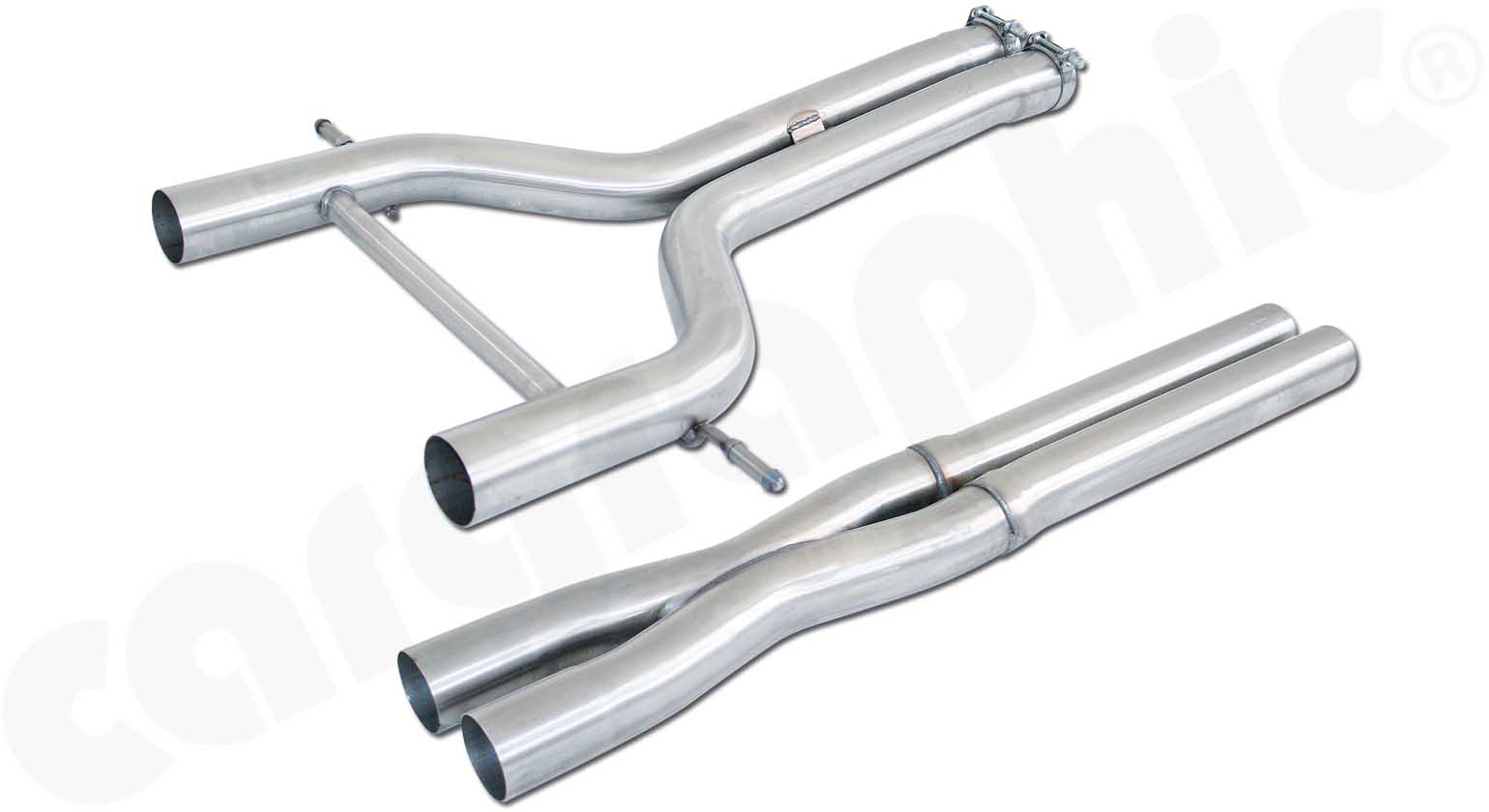 CARGRAPHIC Mittelschalldämpfer-Ersatzrohr für Porsche Panamera 970 S 3,0L 3,6L V6