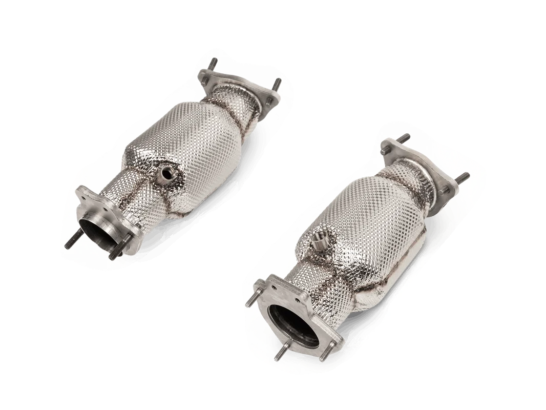 Akrapovic Link Pipe Set w Cat (SS) für Corvette C8