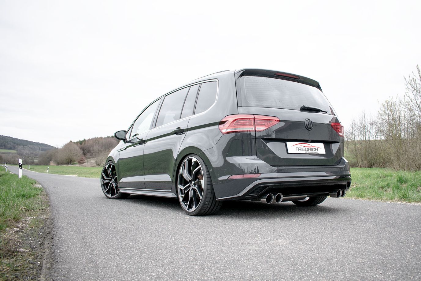 Friedrich Motorsport Duplex Endschalldämpfer VW Touran 