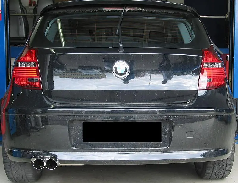 Eisenmann Endschalldämpfer für BMW E87 116i 118i 120i 2x70mm EG-Gutachten