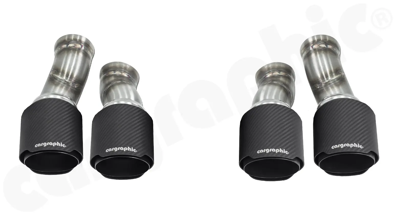 CARGRAPHIC Doppelendrohrsatz für Porsche Panamera 970.2 