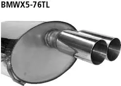 Bastuck Sportauspuff BMW X5 E53 2x76mm gerade 