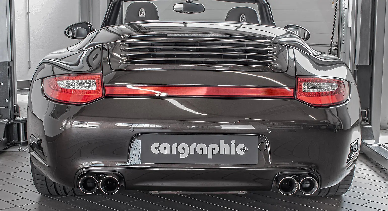 CARGRAPHIC Sport Endrohre für Porsche 997 Carrera Details