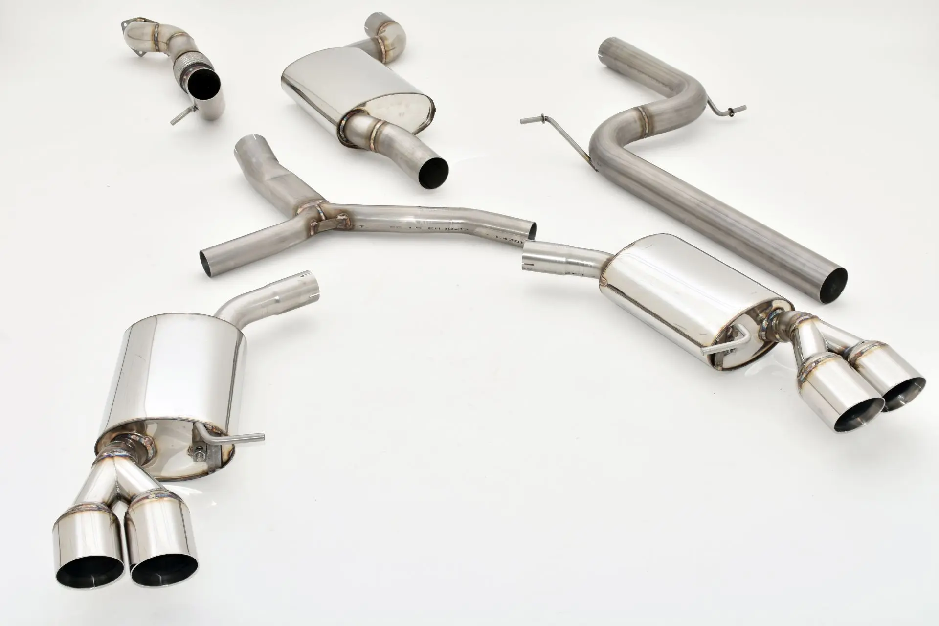 Friedrich Motorsport 76mm Duplex-Anlage Audi A4 B9 (B8/8W) Frontantrieb