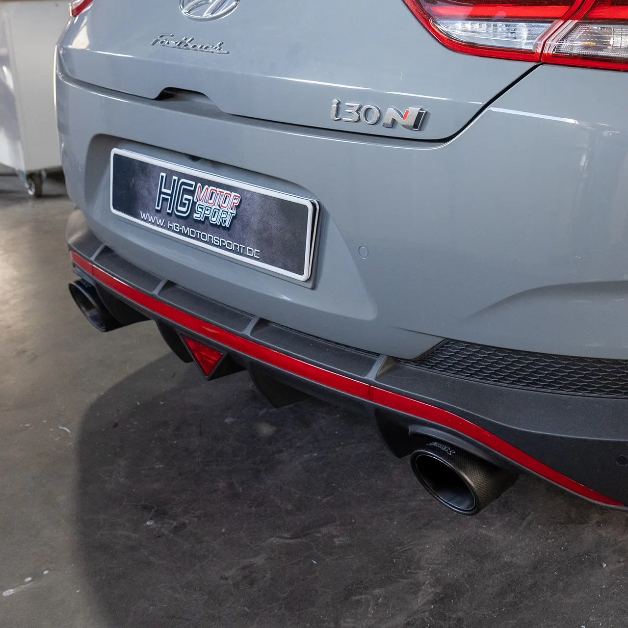 Bull-X Carbon Endrohrset 2x114mm für Hyundai i30N Details
