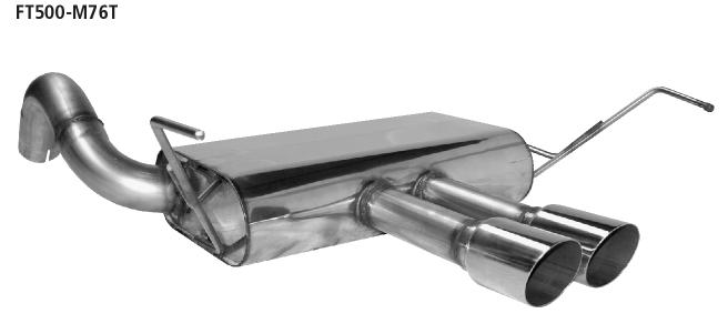 Bastuck Sportauspuff für Fiat 500 Cabrio Typ 312 2x76mm, 20° schräg geschnitten Ausgang mittig Bastuck Sportauspuff Fiat 500 2x76mm mittig kaufen