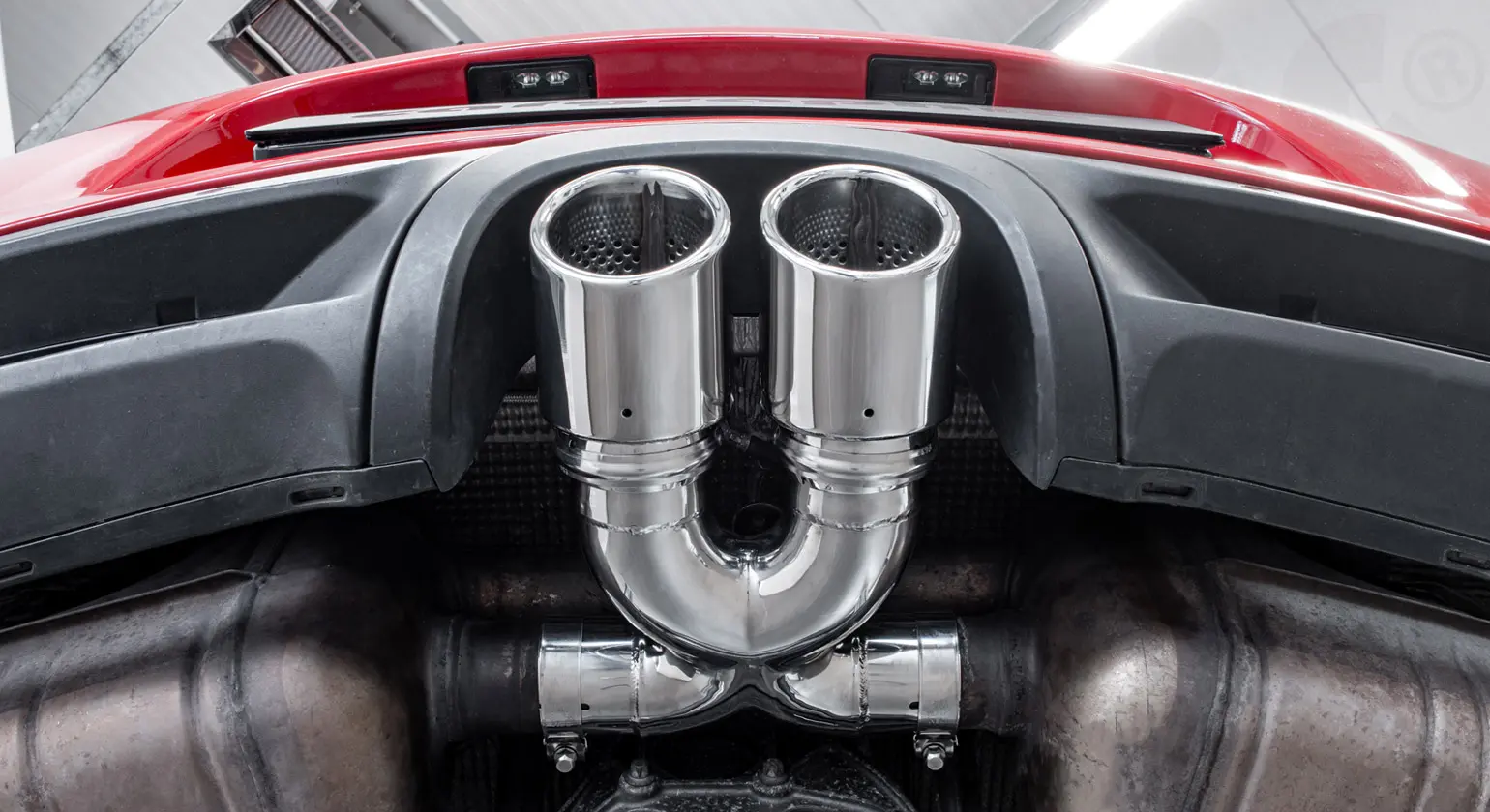 CARGRAPHIC Sport Endrohr X für Porsche 718 Boxster Tuning