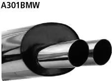 Bastuck Sportauspuff für BMW M3 Typ E36 (Coupé) 2x76mm, gerade