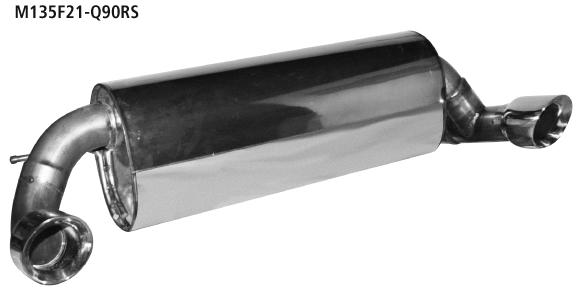Bastuck Sportauspuff für BMW 114i Typ F21 2x 1x90mm, 30° schräg geschnitten, Race-Look Bastuck Sportauspuff BMW 125i F20 Race-Look kaufen
