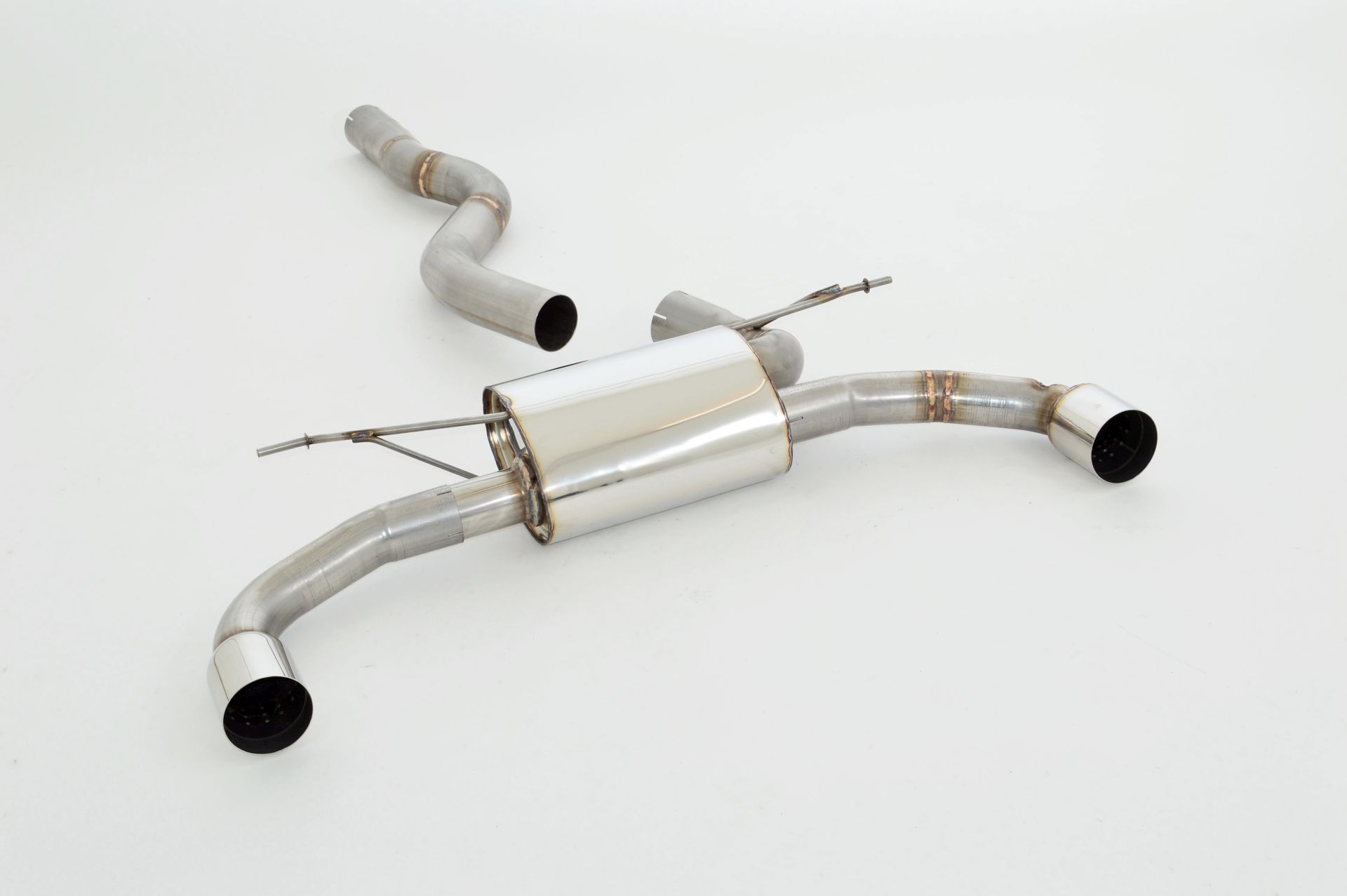 Friedrich Motorsport 76mm Duplex-Sportendschalldämpfer Edelstahl