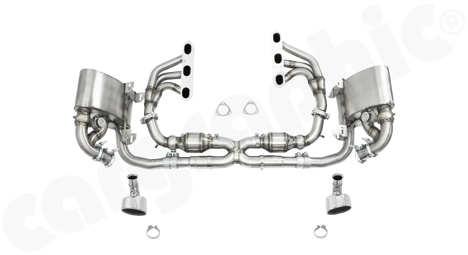 CARGRAPHIC Sportauspuff für Porsche 996 Carrera 2/4 