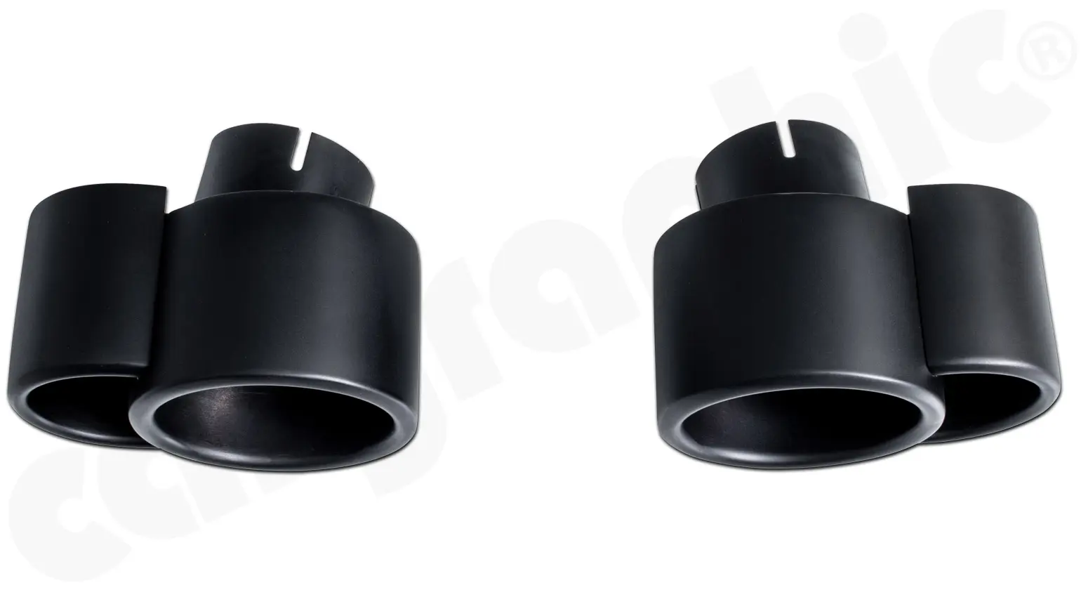 CARGRAPHIC Doppel-Endrohrsatz für Porsche 996 Turbo 