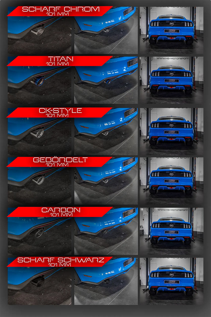 EGO-X Bull-X Abgasanlage für Ford Mustang VI Foto