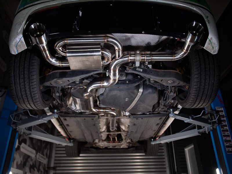 Hurricane 3,5 Zoll Abgasanlage für Golf 6 GTI Details