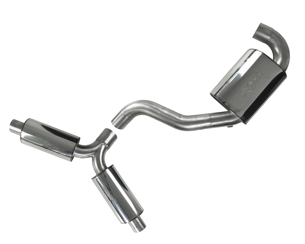 Bull-X Abgasanlage 3 Zoll Y-Style für VAG 1K Plattform