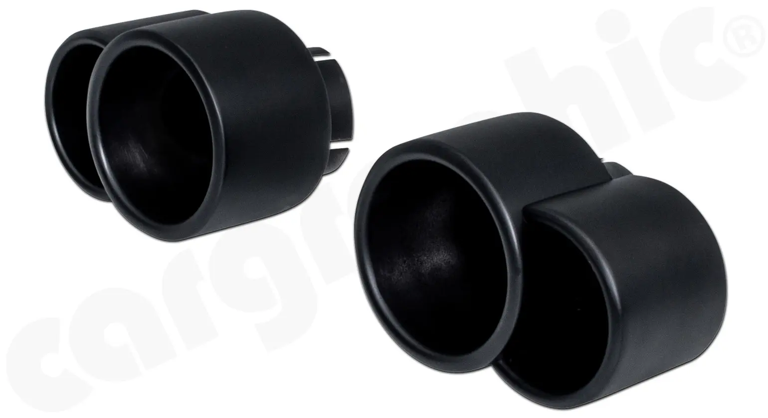 CARGRAPHIC Doppel-Endrohrsatz für Porsche 996 Turbo Bild