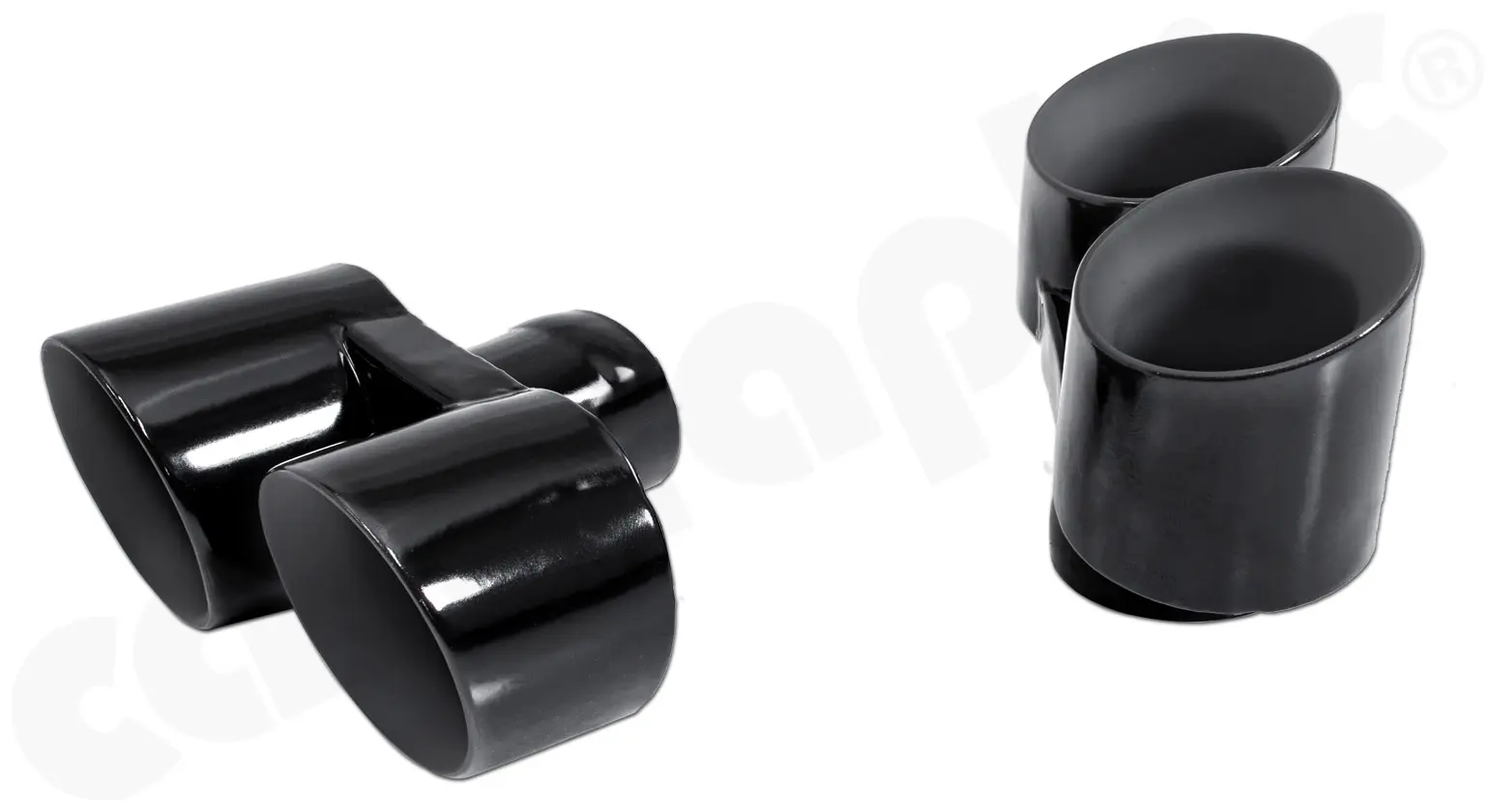 CARGRAPHIC Doppel-Endrohrsatz für Porsche 997 Turbo S günstig