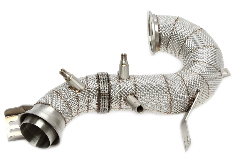 TA Technix Downpipe mit Hitzeschild ohne Katalysator passend für Mercedes-​Benz AMG GT GT43/GT53 X290, E-​Klasse W213, CLS-​Klasse C257, GLE-​Klasse V167, S-​Klasse W222 - Motorcode M256