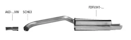 Bastuck Sportauspuff Ford Fusion JU2 2x70mm 