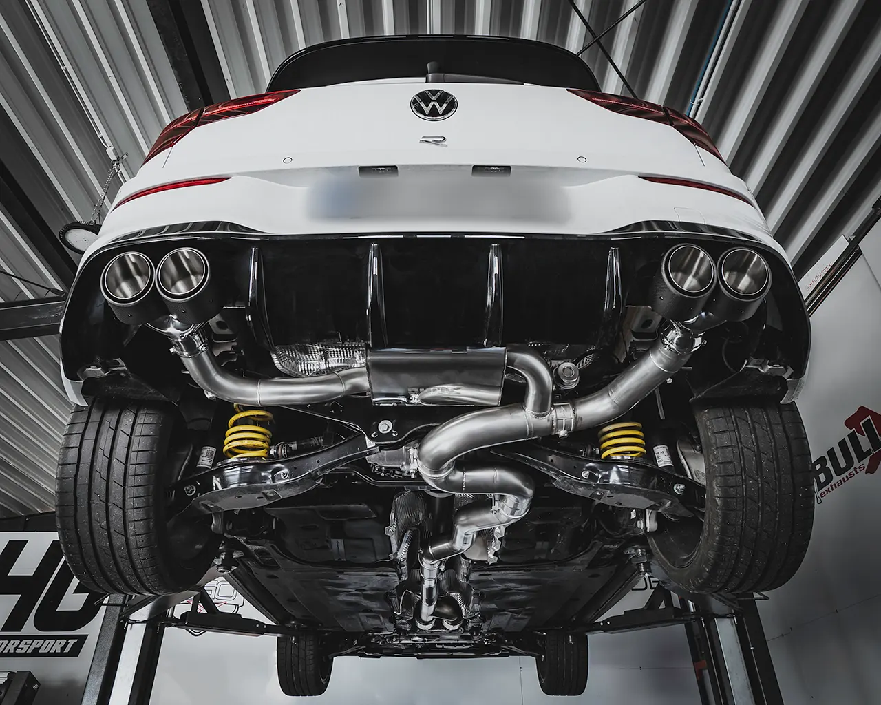 EGO-X Abgasanlage 3,5 Zoll für VW Golf 8 R Tuning