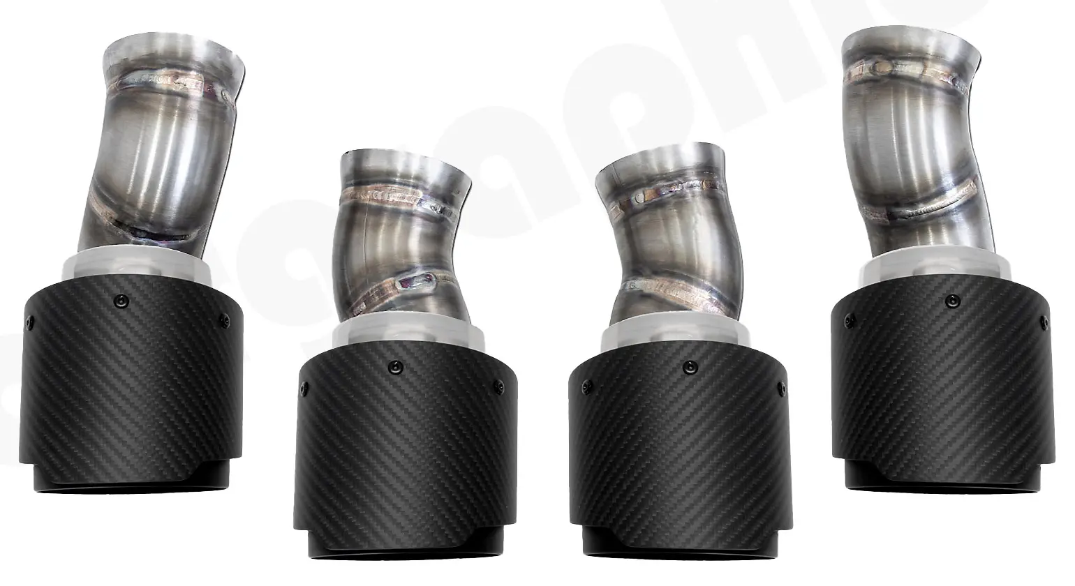 CARGRAPHIC Doppelendrohrsatz für Porsche Panamera 970.1 