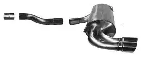 Bastuck Sportauspuff für BMW 120d xDrive Typ F21 2x76mm, 20° schräg geschnitten