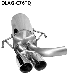 Bastuck Sportauspuff für Opel Astra G Cabrio 2x 2x76mm, abgeschrägt Bastuck Sportauspuff für Opel Astra G 2x76mm kaufen