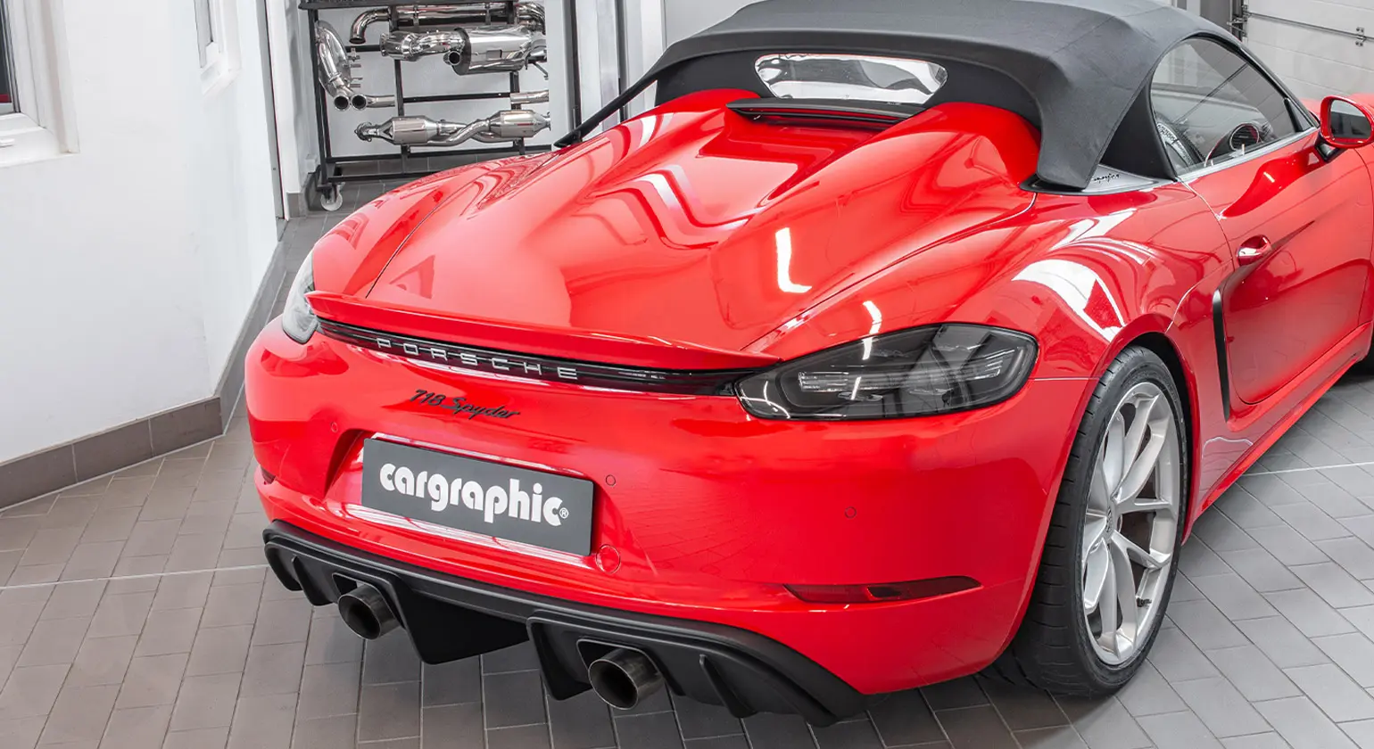 CARGRAPHIC Sport Endrohre für Porsche 718 Bild