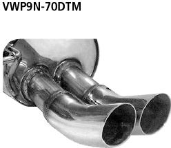 Bastuck Sportauspuff Skoda Fabia 5J 2x70mm DTM-Style kaufen