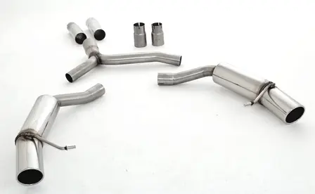 Friedrich Motorsport 76mm Duplex-Sportendschalldämpfer Edelstahl 