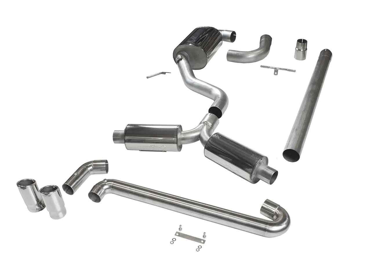 Bull-X Abgasanlage 3" Y-Style Audi A3 8V Limo FWD 1.8 TFSI 180PS 