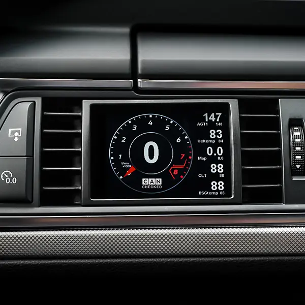 CANchecked Daten-Display Audi A6/A7 C7 LHD MFD32 Gen2 Bild