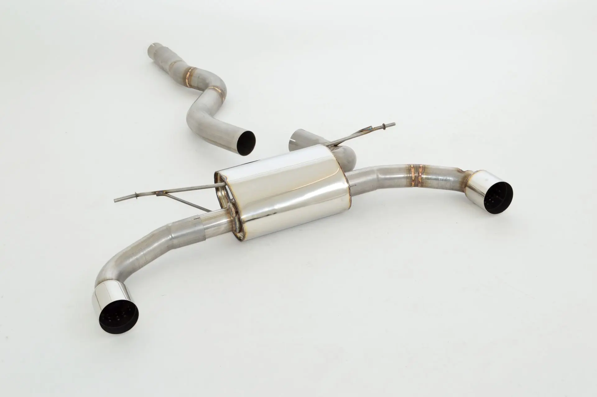 Friedrich Motorsport 76mm Duplex-Sportendschalldämpfer Edelstahl 