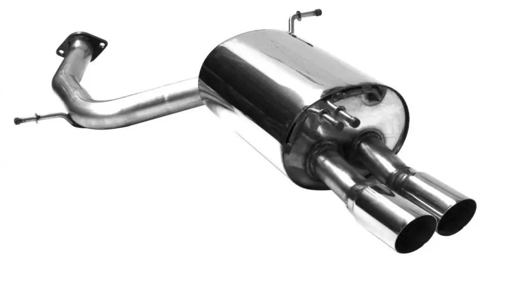Bastuck Sportauspuff für Kia Sorento III Typ UM inkl. Heckschürzeneinsatz 2x76mm, 20° schräg geschnitten