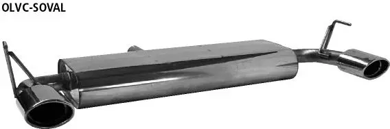 Bastuck Sportauspuff für Opel Signum 2x 1x120x80mm, oval