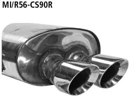 Bastuck Sportauspuff für Mini R56 2x90mm, Ausgang mittig