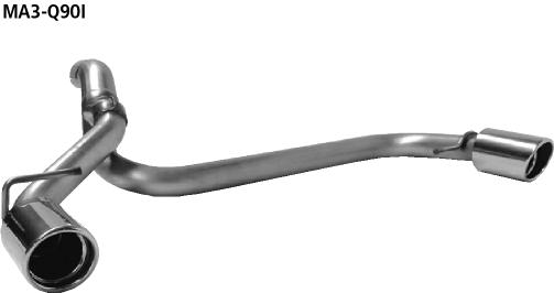 Bastuck Sportauspuff Mazda 3 BK14 2x90mm 20°